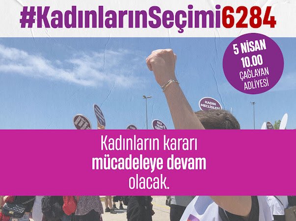 6284’e de platformumuza da dokunmayacaklar. #KadınlarınSecimi6284