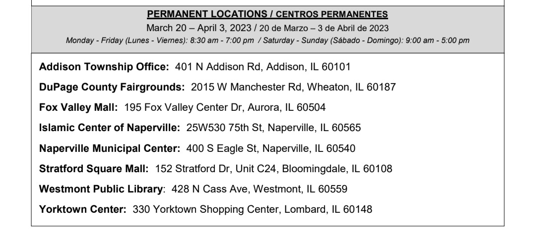 dgtdo's tweet photo. Today is the last day to vote early at permanent locations, including Yorktown Center and the Westmont Public Library. Local elections are so important - make sure your voice is heard! https://t.co/uAb4QLGfCF https://t.co/N2igSlDdLd