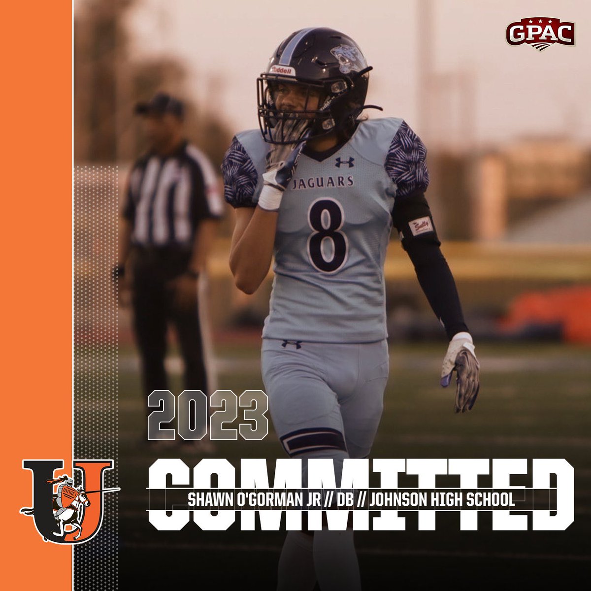 I am excited to announce that I have decided to further my academic and athletic career at The University of Jamestown!! Go Jimmies🟠⚫️!! <a href="/CoachTPMiller/">Coach Miller</a> <a href="/CTJFootball/">Johnson Football</a> <a href="/SATXrecruiting/">NSR Texas (South, Central, East Texas)</a> <a href="/Coach_Mistro/">Brian Mistro</a> <a href="/Coach_Spanton/">Tyler Spanton</a> <a href="/JimmieFootball/">Jamestown Football</a>