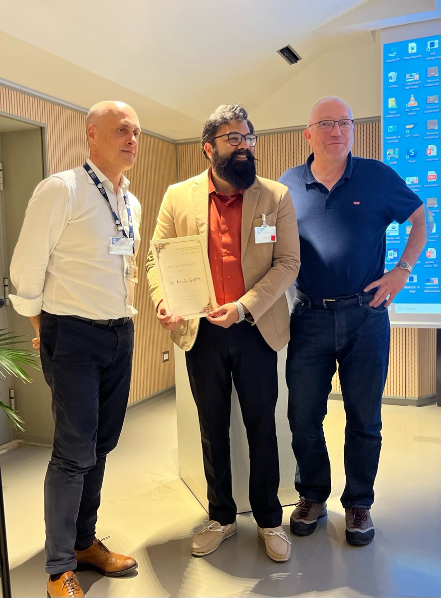 aiims_rbl's tweet photo. Great achievement @aiims_rbl,BEST CASE AWARD” to Dr Ankit Gupta @ankitbusy ,AP, Dept of Cardiology, given by AEPC (Association for European Pediatric &amp; Congenital Cardiology) held in Bambino Gesù Children's Hospital Rome Italy. @narendramodi @mansukhmandviya https://t.co/BzPX1Q6MBb