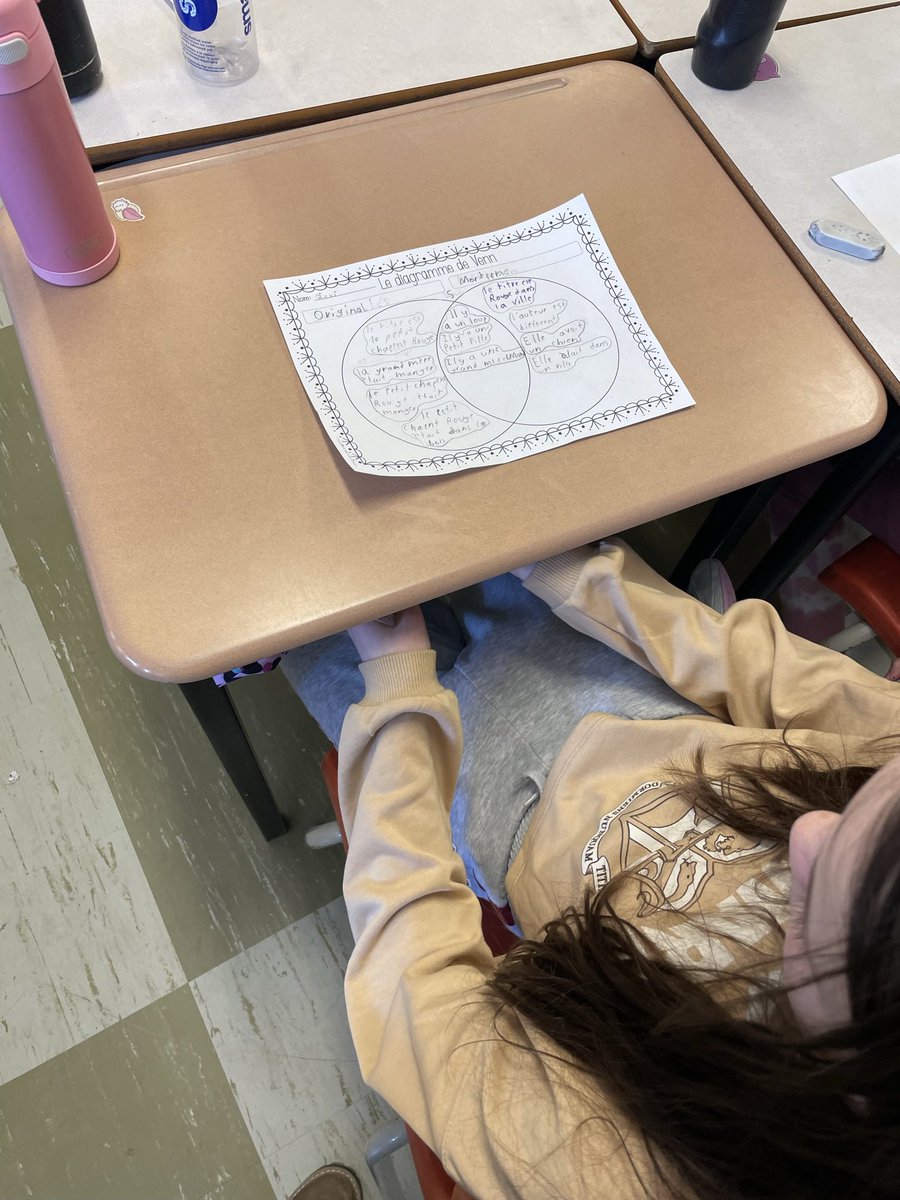 Les étudiants explorent les différences et similarités entre les contés de fées originale et les contes de fées réinventés avec les diagrammes à Venn. Beaucoup de bonne discussions en français ❤️ <a href="/HRCE_NS/">Halifax Regional Centre for Education</a> @HRCE_FSL @HrceLiteracy <a href="/SunnysideEleme1/">Sunnyside Elementary</a>