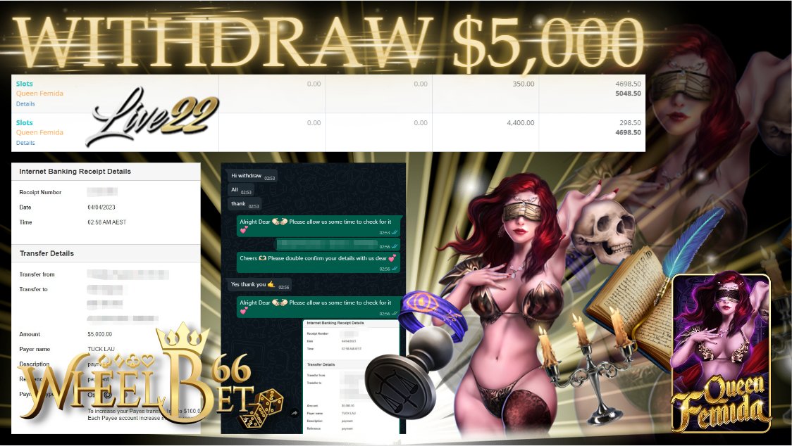 WheelBet66's tweet photo. ⭐️ WheelBet66 Aus  🌍

❤️ Congratulations To One Of Our Wheeler Who Successfully Withdrawn $ 5,000.00 Recently 🥶

🌼 Live22 : Queen Femida 🥰

 ✈️ Try Them Out Now To Become The Next Winning Wheeler  

🌙 Become A Wheeler , Win As A Wheeler  💫 https://t.co/RvXDBPtRdR