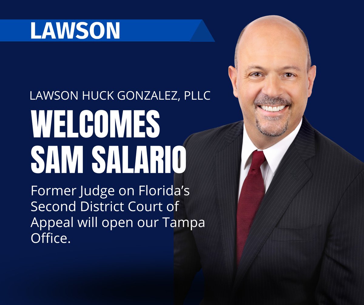 We're excited to welcome Sam Salario to the Lawson Firm