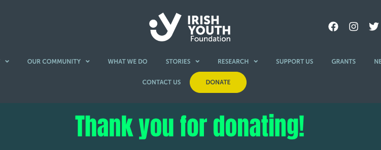 For anyone that bought a ticket to our show in @3olympiatheatre - as promised we've donated a € from each ticket to the @IYFcharity We're so happy to support the incredible work they do throughout Ireland 💕 You can learn more about them here: iyf.ie