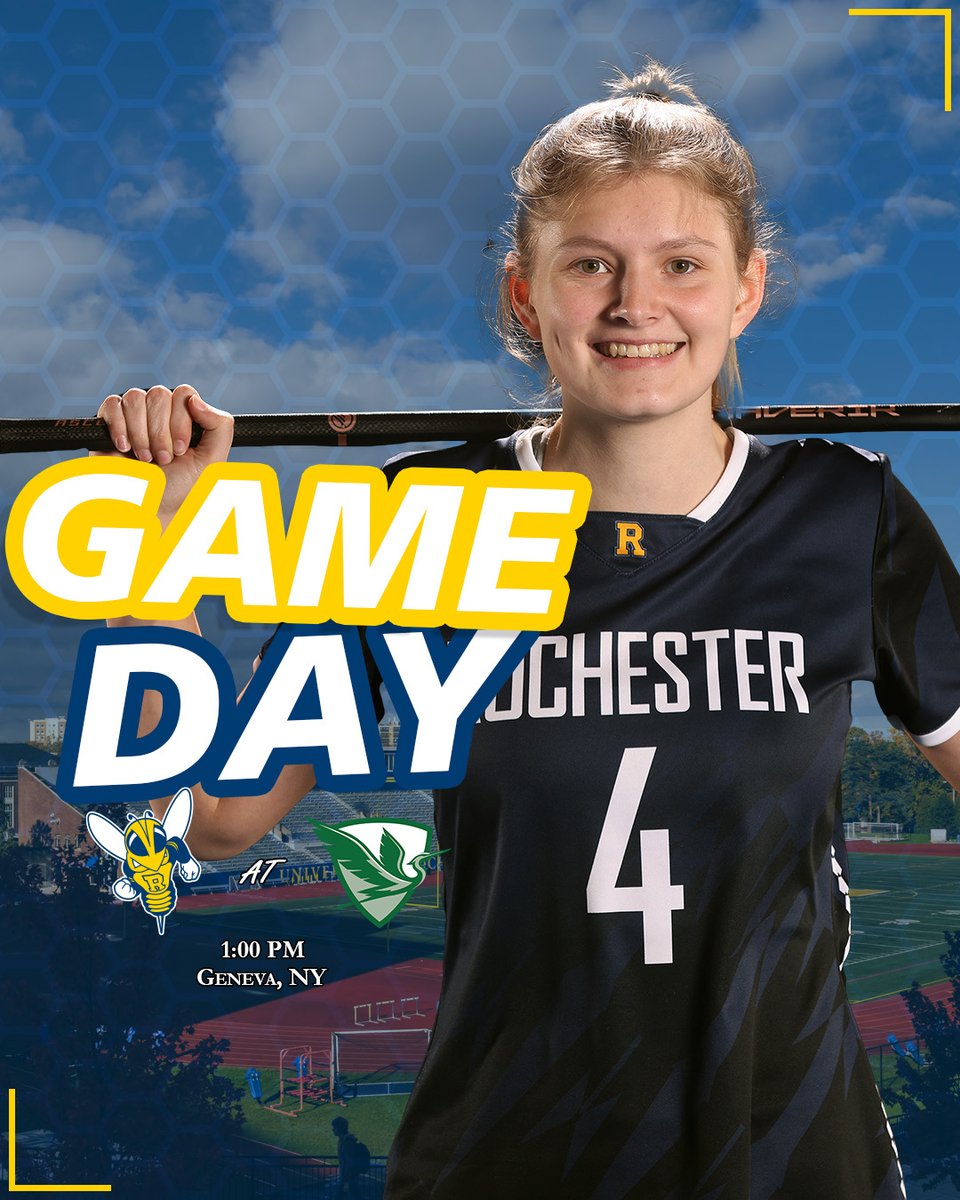 UofRathletics's tweet photo. IT'S GAME🥍DAY‼️ 

@urwlax has its eyes on an upset as it heads to Geneva for a conference battle against the 3rd-ranked Herons!!!

🆚: #3 William Smith
⏰: 1:00 p.m.
📊: https://t.co/d4SVxe46lX
📺: https://t.co/zhQYhA08tQ

#GoJackets // #d3wlax https://t.co/HNEr96AqZg