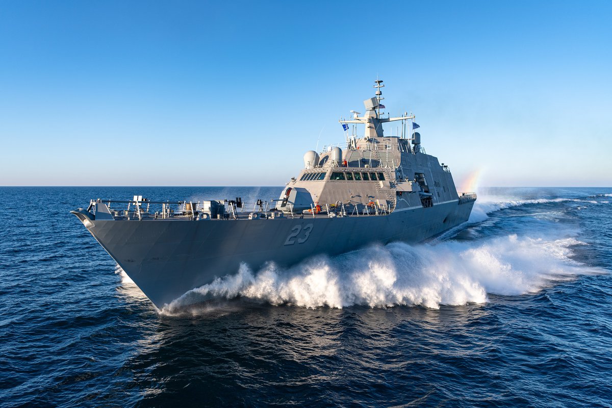 ❗The future USS Cooperstown (LCS 23) will join the active fleet May 6th, with a commissioning ceremony in New York City❗

#LCS23 will be the newest Freedom-variant littoral combat ship (LCS) to join the Surface Force.