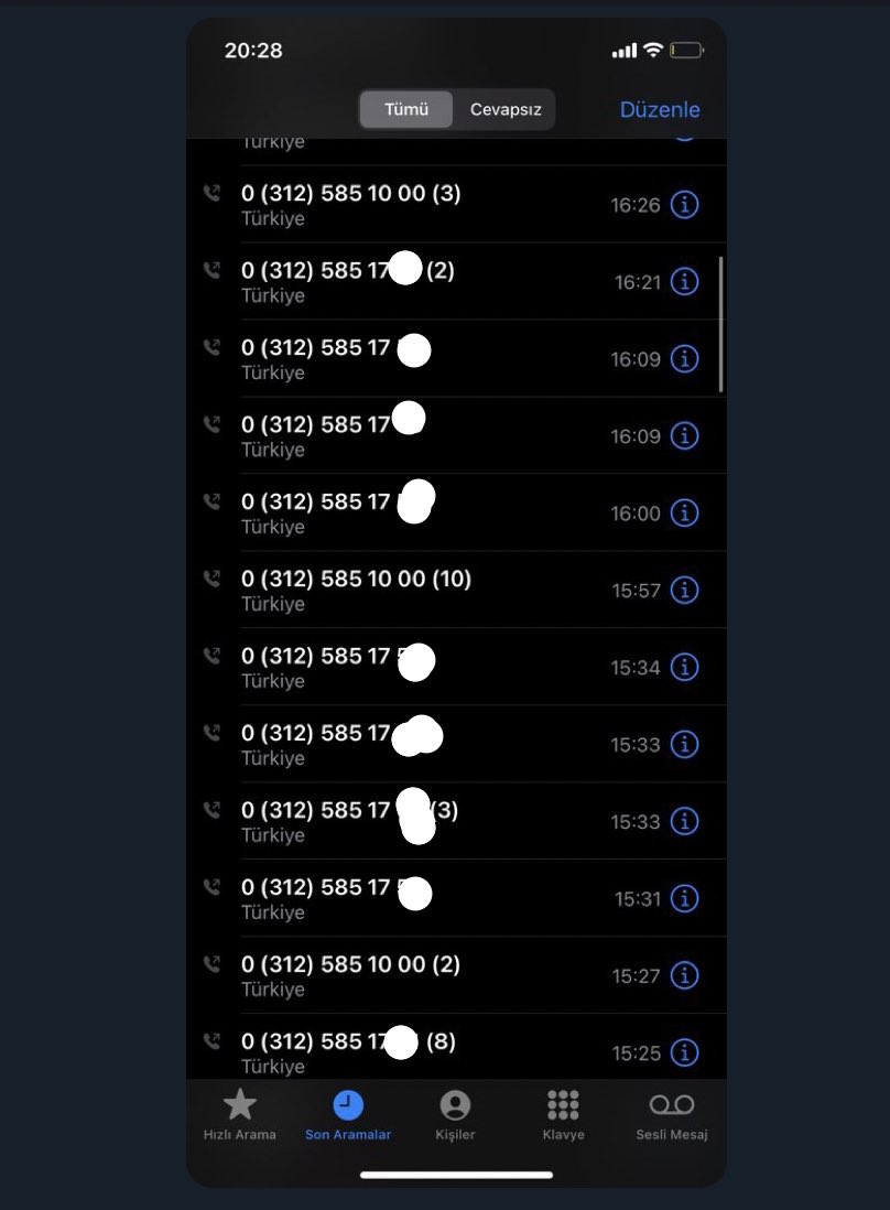 Her şeyi bir kenara bırakalım…  
sağlıkta şiddet, maaş, dhy süresi vs boşverin çok daha önemli bir problemimiz var.

Ya şu sağlık bakanlığında telefonları neden açmıyorlar?
Allah rızası için düzeltin bu durumu sayın <a href="/drfahrettinkoca/">Dr. Fahrettin Koca</a> 

1 kez dener misiniz?
0 (312) 585 10 00