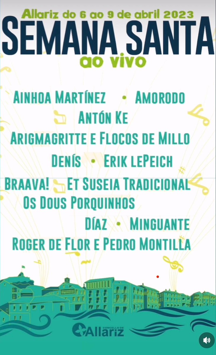 Esta semana comezamos con moita ilusión "Rodando Tour 2023". Actuaremos en Mur Marxinal (#Ourense), Torre Vilariño (#OSaviñao) e na Semana Santa ao vivo de <a href="/ConcelloAllariz/">Concello de Allariz</a> os próximos 7, 8 e 9 de abril, respectivamente. 3, 2, 1... rodando!

#Concertos #Musicaaovivo #Galicia