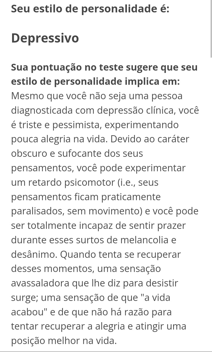 Daniel_farias_6's tweet photo. Fui fazer um teste de personalidade e me senti completamente humilhado por mim msm https://t.co/noTjOo4ASW
