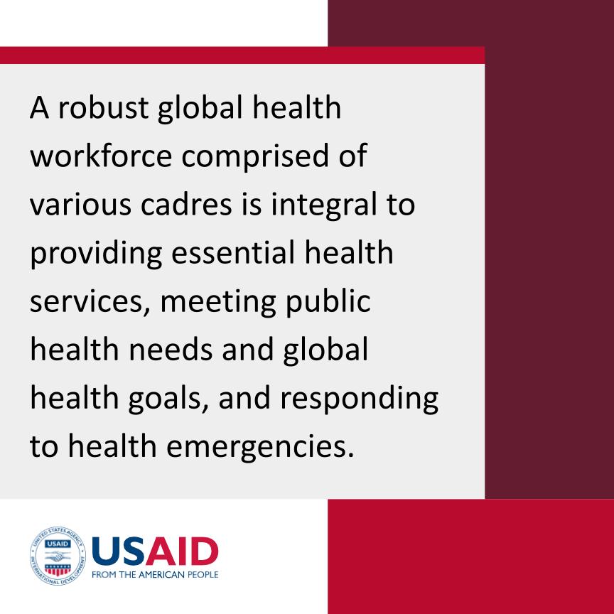 This week is World Health Worker Week, during which USAID honors and supports our #HWHeroes in all cadres of the health workforce who help keep essential health services available  – even in times of crisis.  #WHWWeek