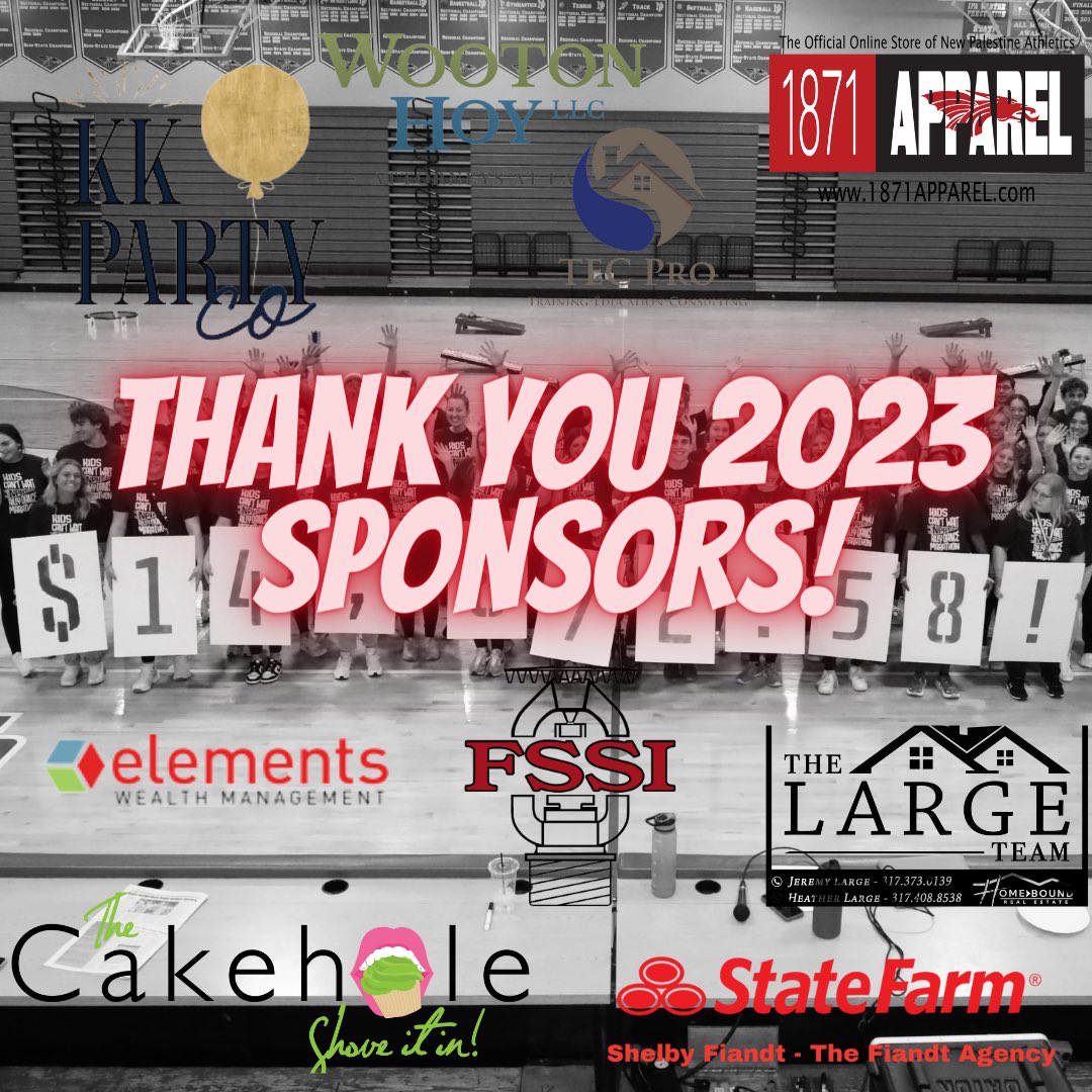 Huge thank you to our 2023 Riley Dance Marathon Sponsors! We are beyond grateful for your generosity and support for our Dance Marathon! 💌