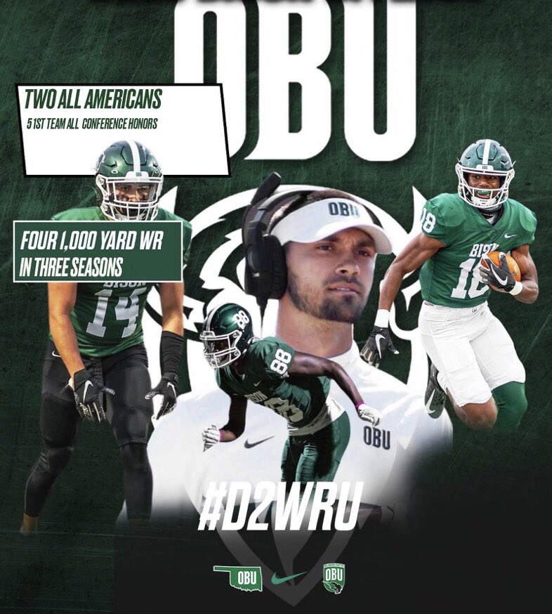 #D2WRU has been here <a href="/OBU_Football/">OBU Football</a> the last few years. 2023 is going to be special for this group and this team. #WeEaton