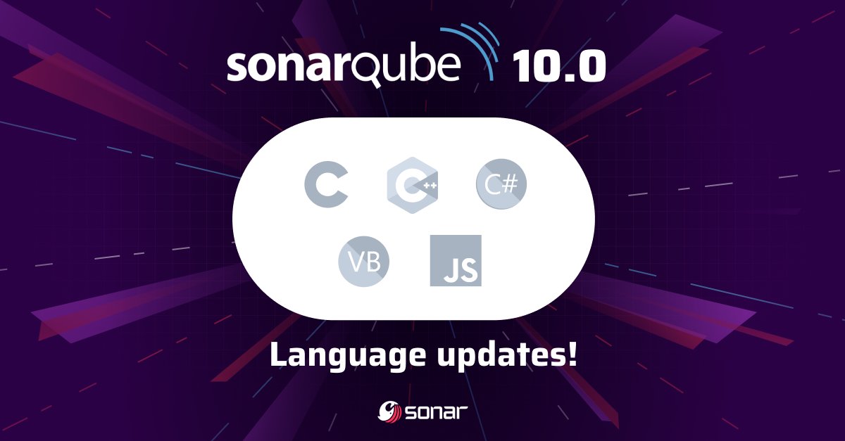 SonarSource's tweet photo. @SonarQube Language updates!
- #CProgramming #CPP : Support for clang-cl and Microchip compilers
- #CSharp #VBdotNET: 12 best pracitce rules for cleaner .NET apps. New rules to identtifu empty C# blocks + more
- #JS: advanced support for JS built-ins with 8 new rules + 14 improved rules https://t.co/W6gkq93cqw