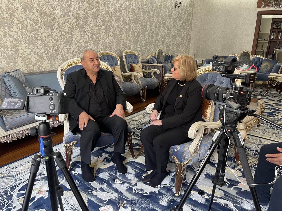 HealingTreeIntl's tweet photo. Penn documentary filming tour in Kurdish Iraq! Always great seeing and working with General Aziz and Kurdish leaders, who built a culture of all faiths dwelling together peaceably like Penn’s holy seed of a nation! Penn documentary coming late 2023! https://t.co/hUyAY7vFc5