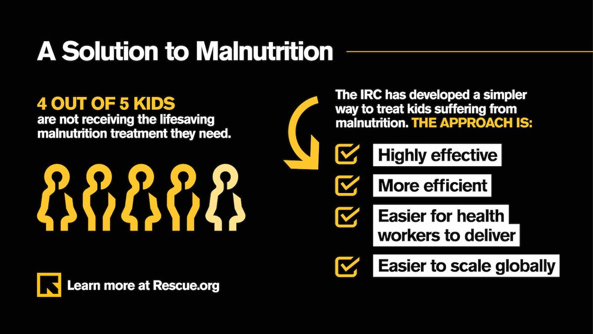 4 in 5 of children in need of malnutrition treatment are not receiving it—but a solution exists that is simple, cheap and lifesaving. 

Read <a href="/DMiliband/">David Miliband</a>'s latest: washingtonpost.com/opinions/2023/…
