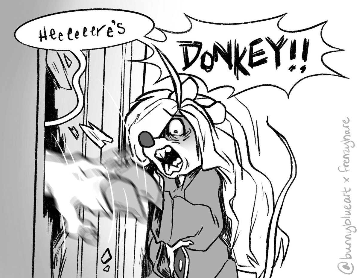 Dusting off some cobwebs with a silly bit of The Shining themed fan art for @FrenzyHare’s awesome webcomic! Love the toony designs juxtaposed against the horror bits.