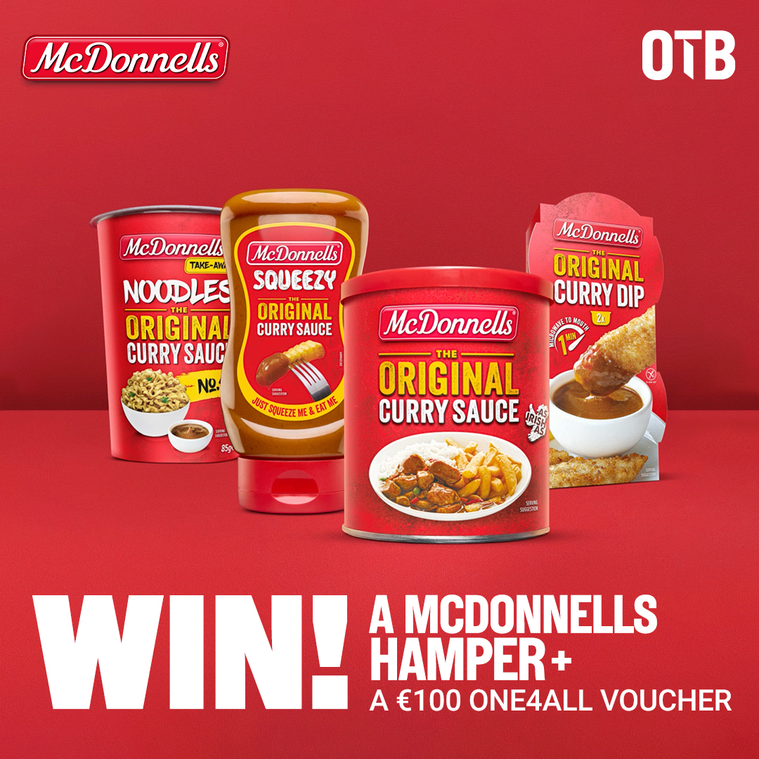 offtheball's tweet photo. 🚨 COMPETITION TIME! 🚨

We have the perfect way to kick off your week, thanks to our friends at @McDonnellsCurry | 🍛

You can win a #McDonnellsCurrySauce hamper &amp; a €100 One4All voucher today - just like &amp; retweet this post to enter the draw! | 🤩

Best of luck! https://t.co/nHbATOnMR3
