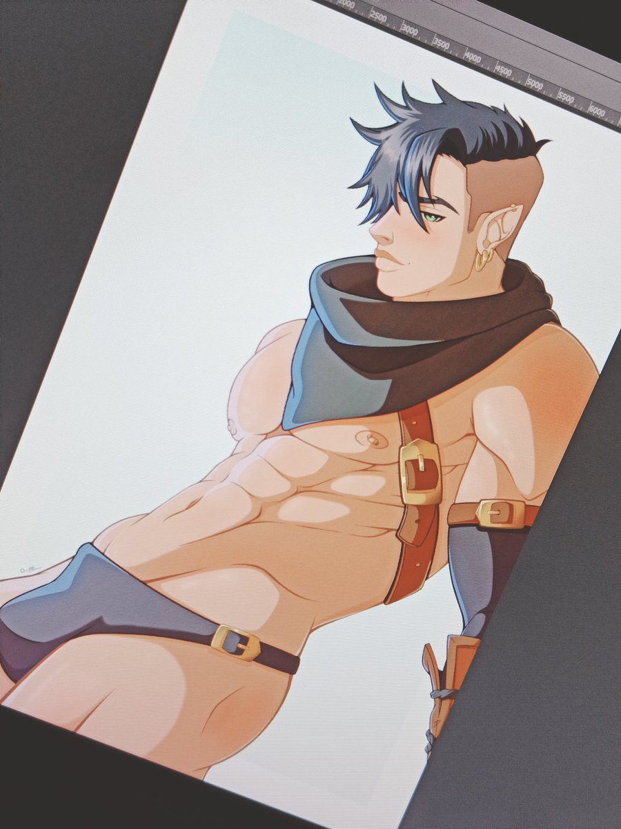 osaki_re_born's tweet photo. Some line modulation studies with this cutie course studying is important to always be better 💚
.
.
#line #lineart #colour #linestudy #colorstudy #study #charactwrdesign #character #bara #baraart #barartist https://t.co/7AzWokis1c