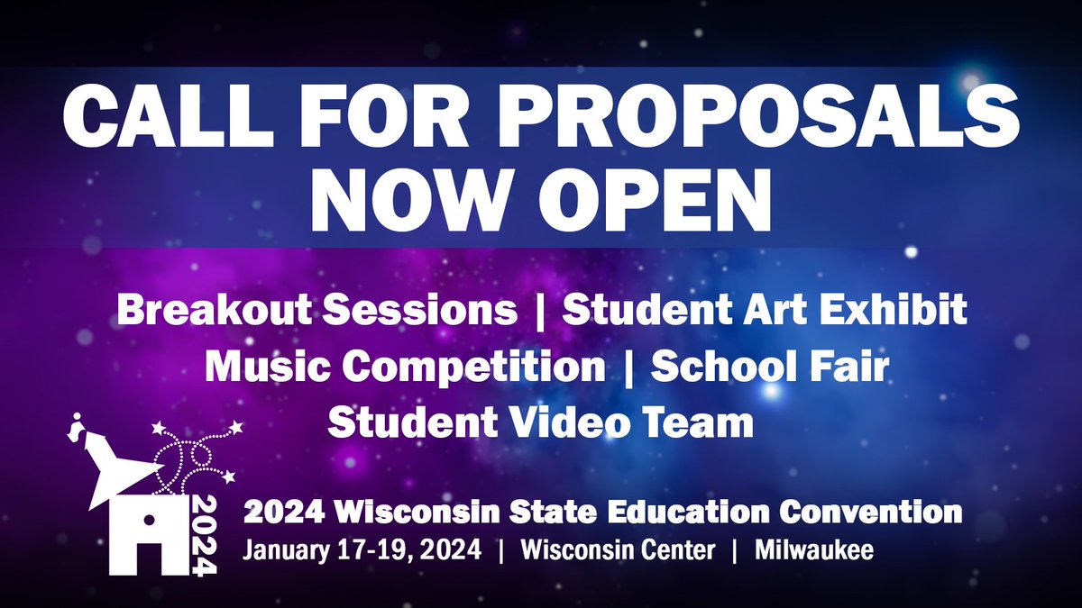 Our call for proposals for the 2024 State Education Convention is now open! #EdCon2024

Share your research, strategies and ideas with education leaders from around the state. We're also accepting several student proposals. 

Learn more: ow.ly/XbpC50NxCfP