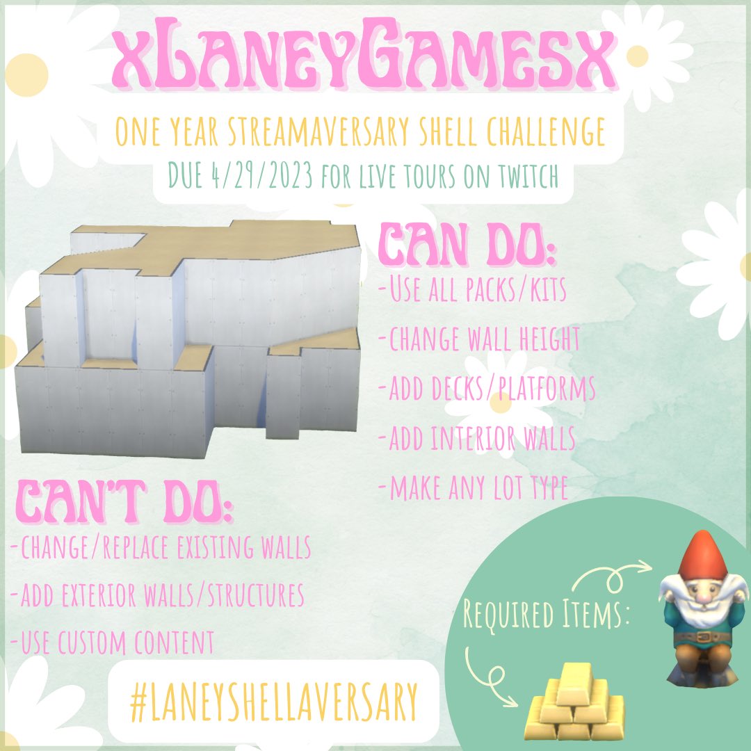 literally_laney's tweet photo. I have decided to group my promised 200 Twitch followers Shell Challenge with my 1 year Streamaversary stream! I hope you all enjoy & let me know if you have any questions at all.❤️
#shell #shellchallenge #sims #sims4 #streamaversary #LaneyShellaversary #thesims #simschallenges https://t.co/X9DSCSGqm7