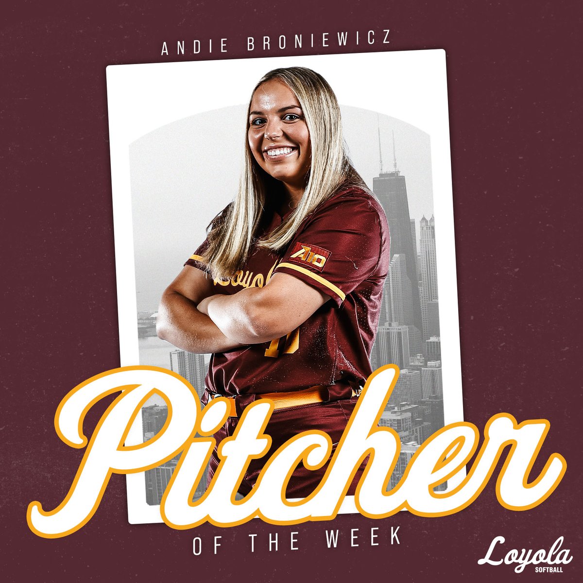 Andie got it done last week 👏

Two wins, a no-hitter, one shutout, and 12 Ks earns her A-10 Pitcher of the Week accolades!

📰➡️bit.ly/3MfoynC