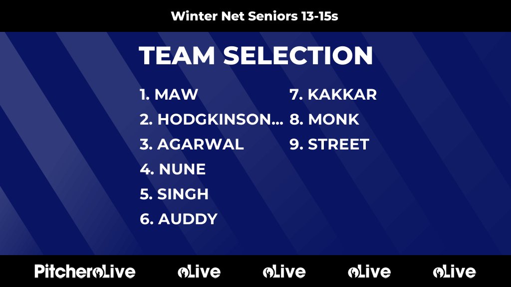 Today's Winter Net Seniors 13-15s team selection #Pitchero
hortonhouse.co.uk/teams/267678/m…