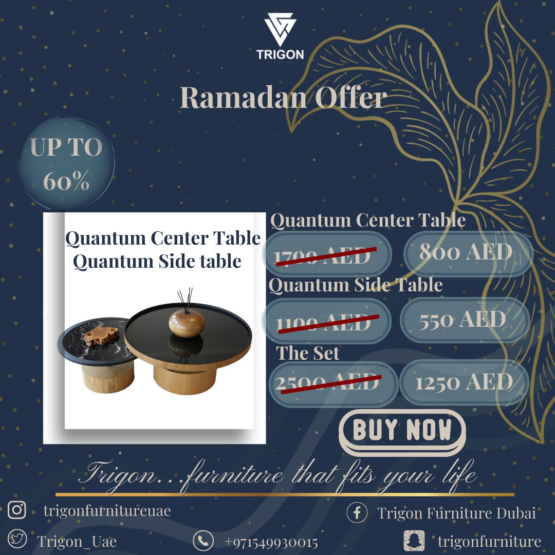 Trigon_Uae's tweet photo. Unleash your creativity with our unique tables
📍Google maps: https://t.co/0IEtenI6ao
📞+971 549930015
✨Benefit from our Ramadan Offer and Buy Now✨
#brasstable #nevada #chesstable #legnotable #quantum #centertable #homefurniture #sidetable #interiors #dubai #turkey #africa https://t.co/Q4pHDE1WDD
