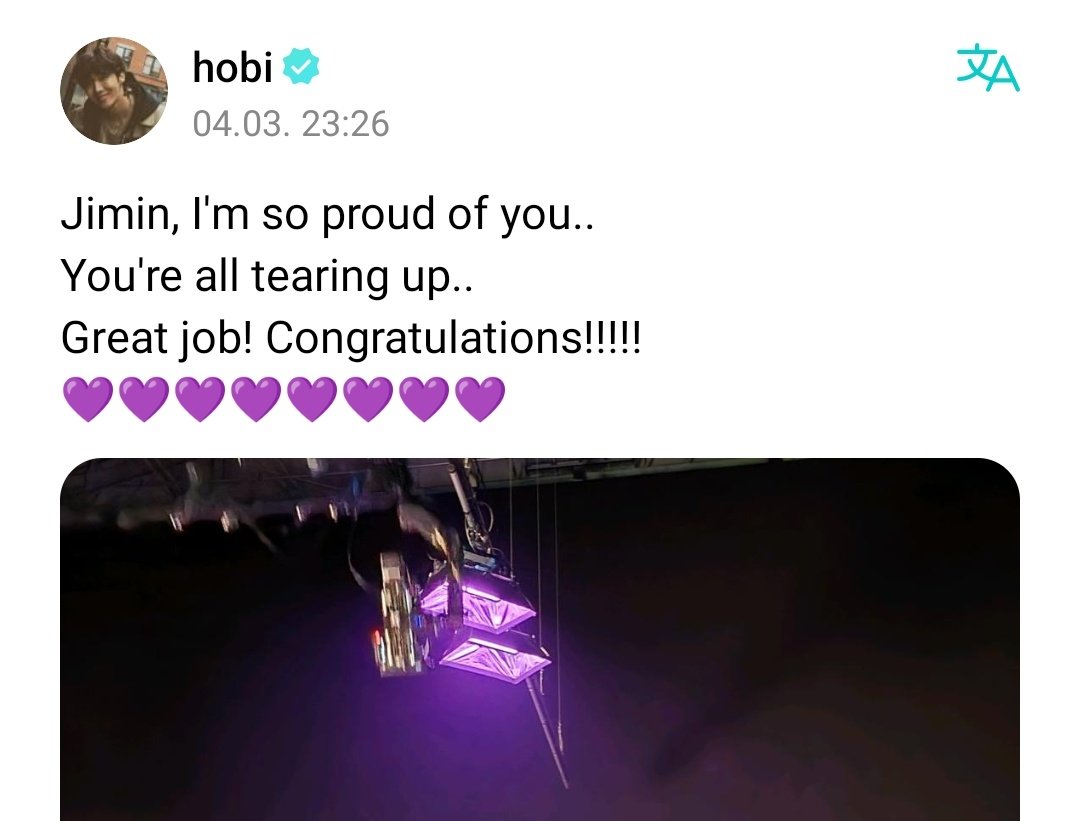 bangtinyboyys's tweet photo. He really is jimin's no 1 supporter i have tear in my eyes https://t.co/ZVguAGDFY1