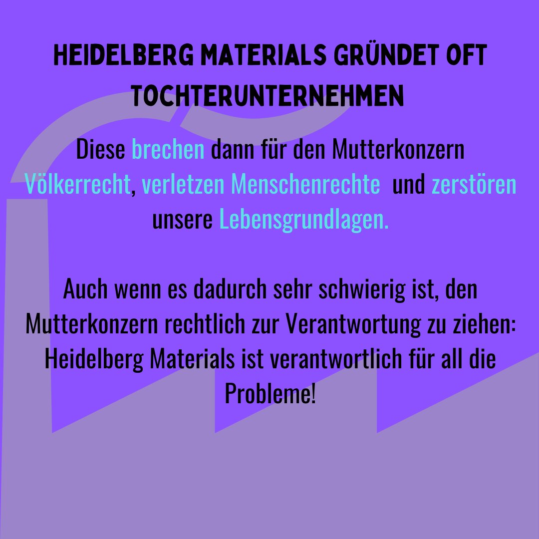 fff_heidelberg's tweet photo. Helft uns dabei über Heidelerg Materials zu informieren: Teilt unsere Beiträge und erzählt euren Freund*innen von Heidelberg Materials!
#heidelbergmaterials #endcement #EndFossilFinance #PeopleNotProfit #westandwithmapa #Menschenrechte #Völkerrecht #climatejustice https://t.co/B8erypm8Om