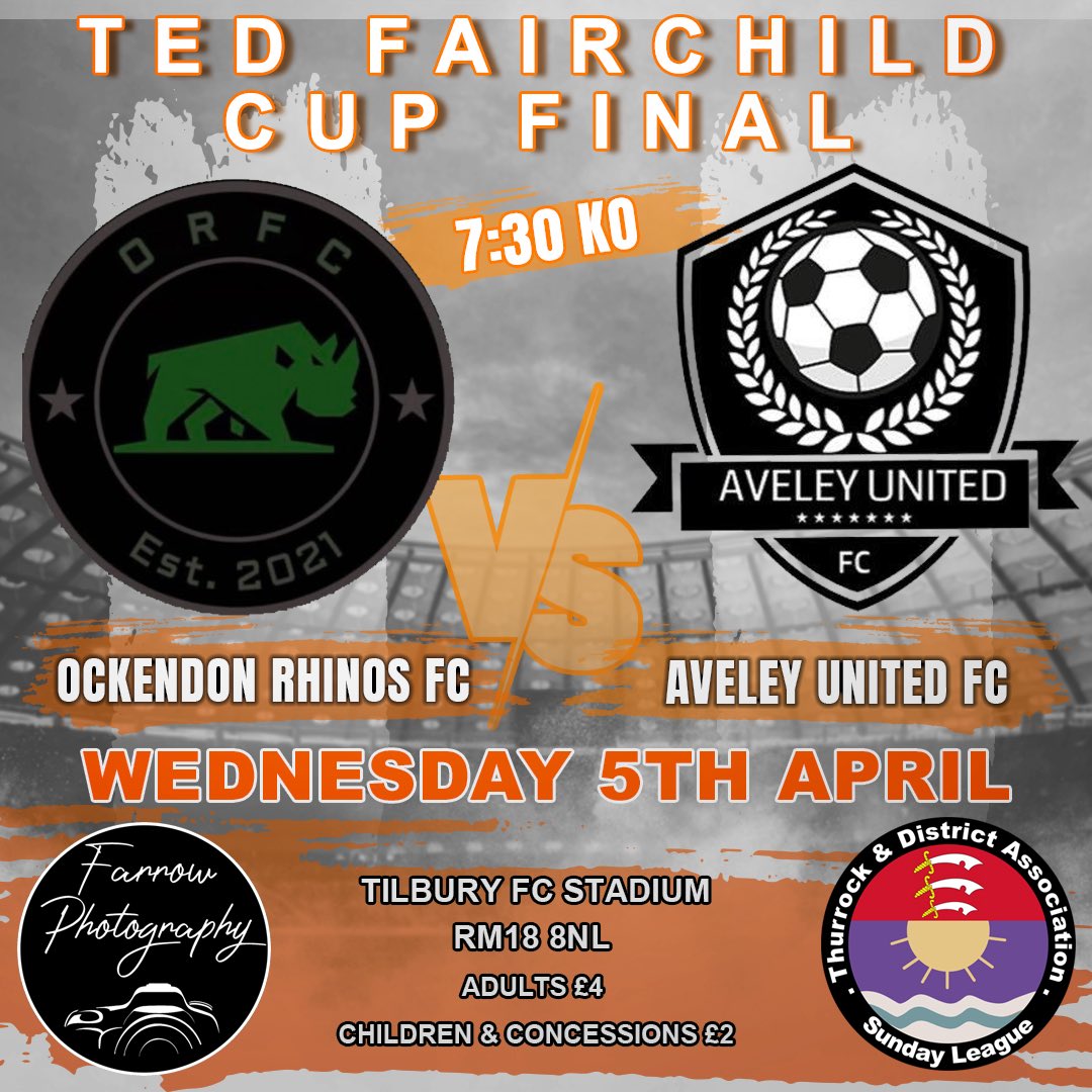 ThurrockASL's tweet photo. This weeks final is between Ockendon Rhinos and Aveley United. 
Please come and show your support. https://t.co/6xZJDIdID9