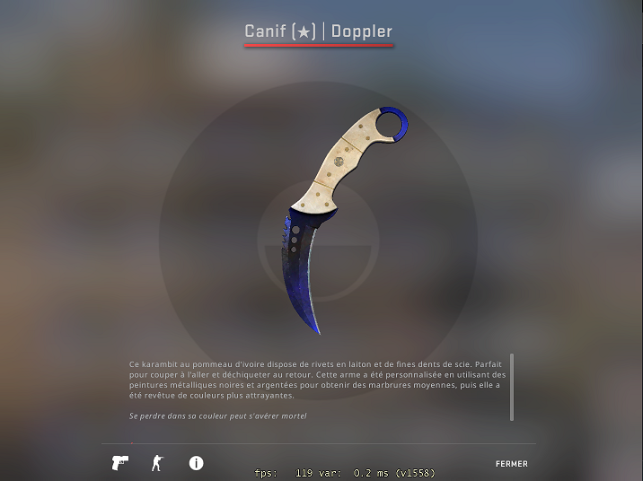 Sonik_off's tweet photo. Question pour l'expert des skins CS:GO @malekCSGO !!!

Une estimation pour cette douce trouvaille cachée dans une caisse cs ? https://t.co/bQ24VkdVEZ