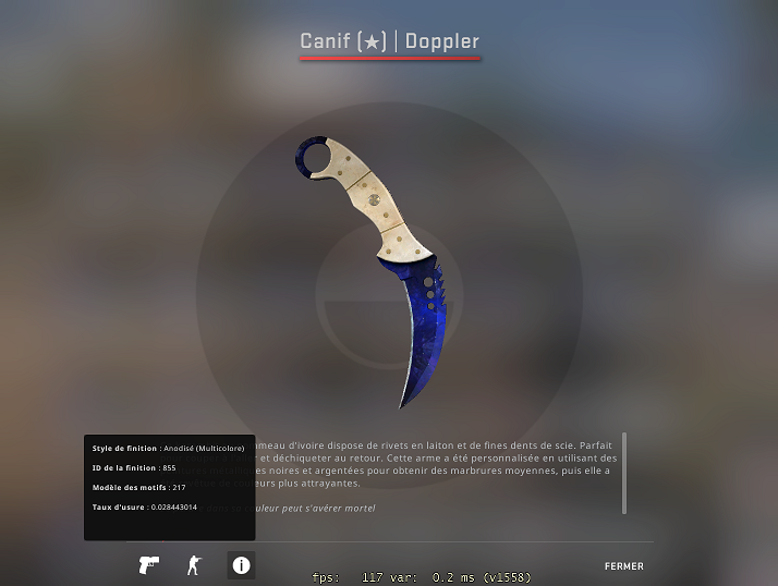 Sonik_off's tweet photo. Question pour l'expert des skins CS:GO @malekCSGO !!!

Une estimation pour cette douce trouvaille cachée dans une caisse cs ? https://t.co/bQ24VkdVEZ