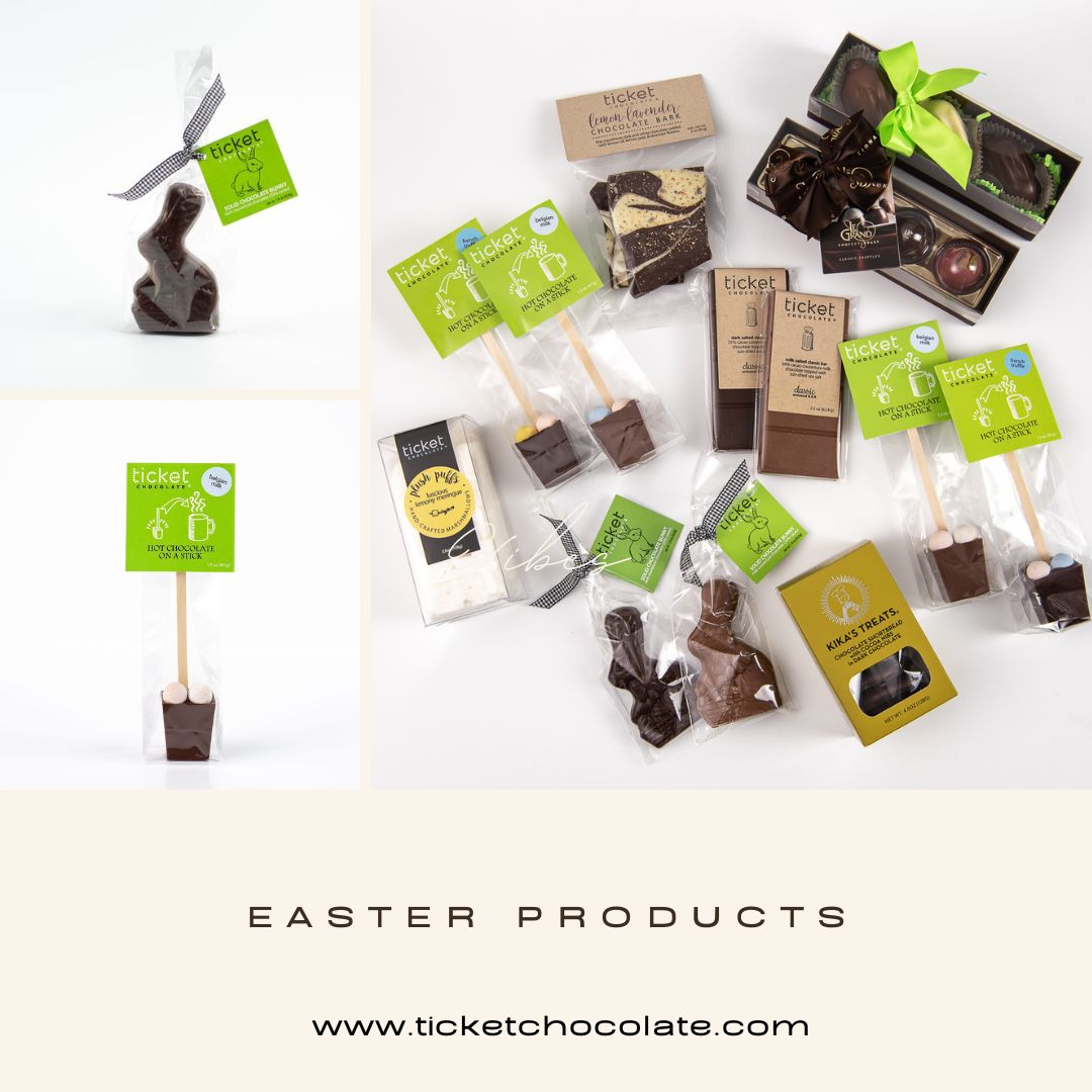 ticketchocolate's tweet photo. Hey everyone! The last day to order Easter products to get them in time for Easter is tomorrow, April 4th! Head to the link in our bio to buy Easter treats before it's too late!

#ticketchocolate #easter #easterchocolate #easterbaskets #chocolate #dessertlover #yummy #gift https://t.co/fWJFRztzwL