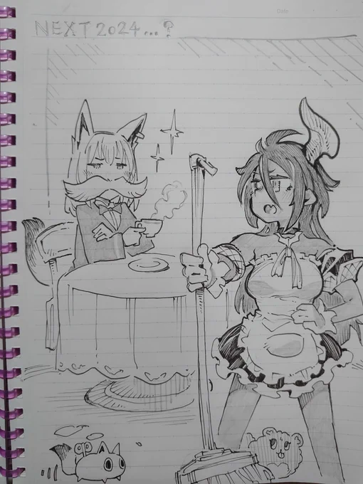 かわいい女の子を描きました。
#オウ画
#絵フブキ
#FOXDEMON 