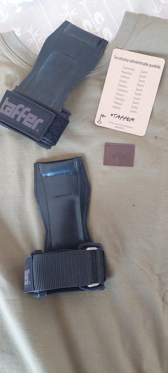 hktuomi's tweet image. Vahva suositus näille vetoremmeille. Isot painot nousee turvallisesti. #taffer