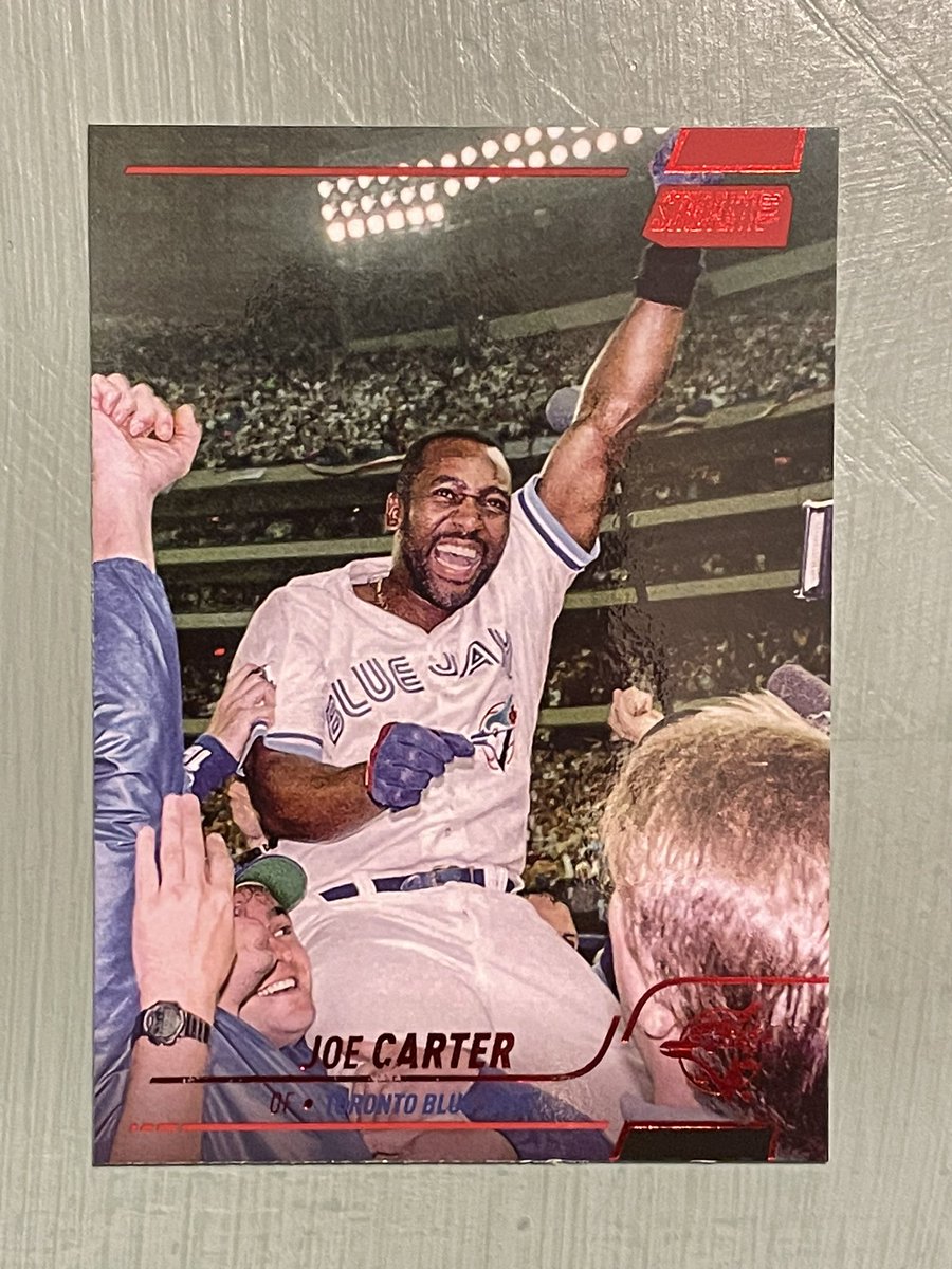 TheEskimo_Quinn's tweet photo. @84baseballcards @HobbyRetweet_ @CardboardEchoes @sports_sell @CrdboyC @DirtyWorldRT @rttanks 2022 Topps Stadium Club Joe Carter Red Foil Parallel for $2 PWE #cheers https://t.co/e34ScnRVlr