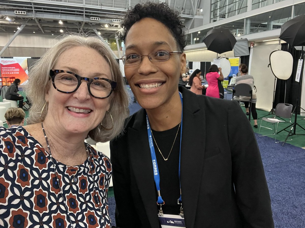 Always a pleasure to connect with the amazing @ameliaparnell @NASPAtweets @hope4college