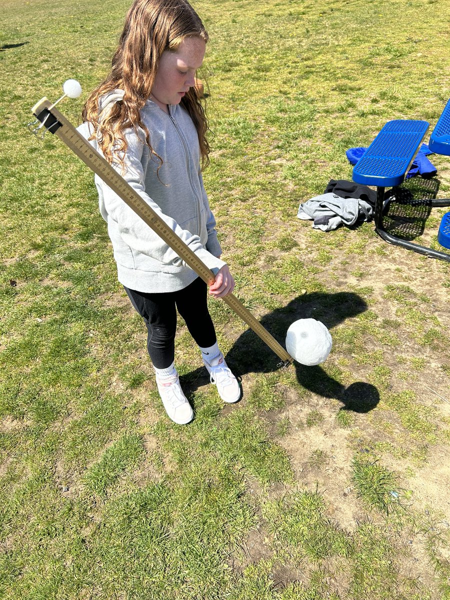 Our newest recess equipment to help us better understand how the Sun, Earth, and Moon’s alignment can result in an eclipse! #ReutterRocks