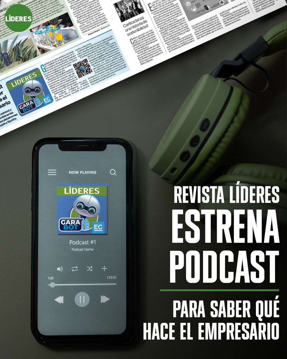 RevistaLideres's tweet photo. #GaraBot, el nuevo #podcast de #RevistaLíderes para conocer y aprender de las tendencias e innovaciones empresariales. Suscríbete aquí para escuchar » https://t.co/dDK8CVf2HS https://t.co/A7srWkmRsN
