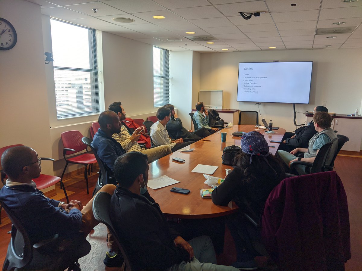 Has your program had conversations with fellows about personal finance? Full house for a timely discussion with @KhalilIbrahimMD ... two weeks ahead of tax day!