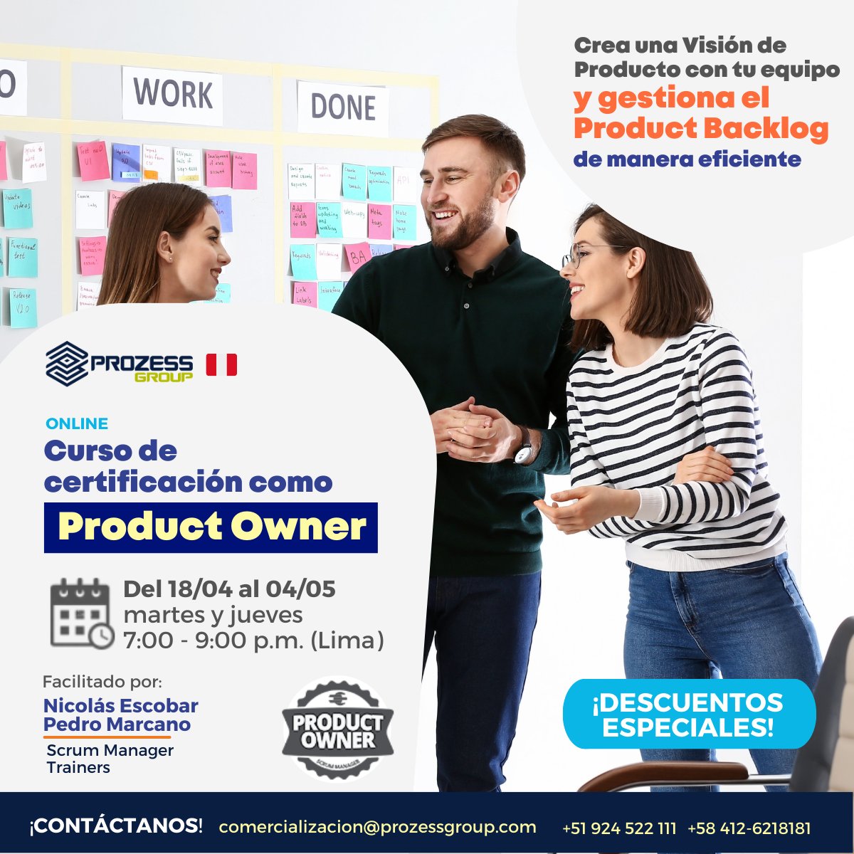 ¿Quieres convertirte en un #ProductOwner certificado y liderar el éxito de tu equipo de desarrollo de producto?💪 ¡Entonces este curso es para ti! 🎯
Más información aquí: docs.google.com/forms/d/e/1FAI…
<a href="/nicolas_escobar/">Nicolás Escobar</a> <a href="/pedrojml/">Pedro Marcano</a> <a href="/asalafa/">Adri</a> #scrum #agile #scrummaster