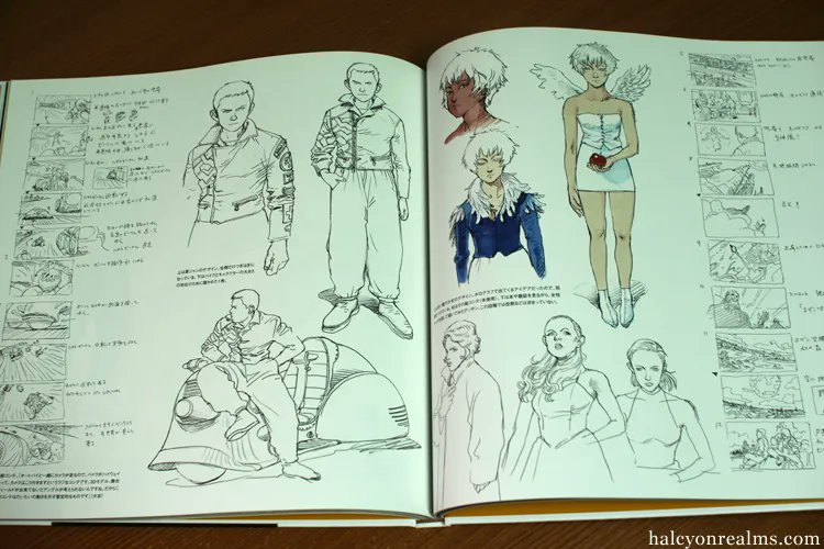 Some character designs (page right) for the Freedom OVA (2006) that never saw the light of day. Now they weren't necessarily rejected because it didn't meet Otomo's own standards but due to exec/creative decisions. No doubt he can easily fill a book with his discarded sketches. 