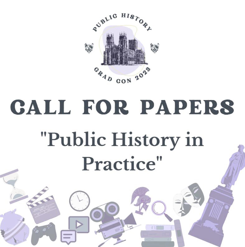 ‼️ Call for papers‼️ We’re welcoming abstract proposals for 15 minute presentations and/or research posters that explore an aspect of Public History practice. They may be based on ongoing research, essays, dissertations, or placements. Please see our website for more information.