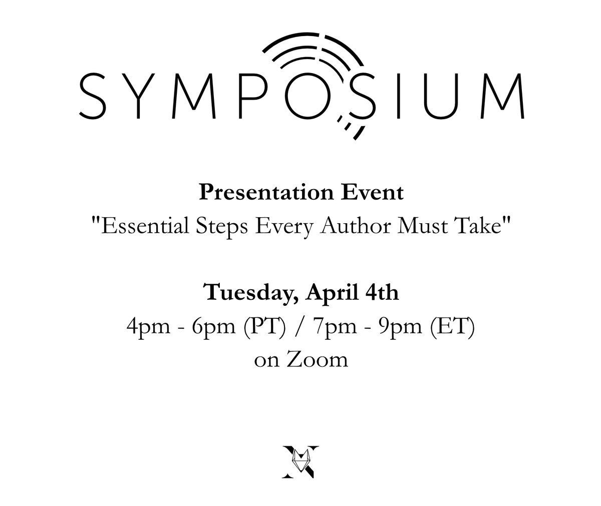PipelineArtists's tweet image. New Zoom event TOMORROW.

Hosted by author Rea Frey.

Who will dive into:

✅specifics around professional goals
✅publication
✅how you get paid as an author
✅agent pitching
✅marketing your work

Register soon:

symposium.pipelineartists.com/essential-step…

#Symposium #PipelineArtists