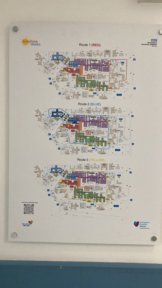 Installing the maps for the sunshine walk trails with thanks to @NUHCharity for funding