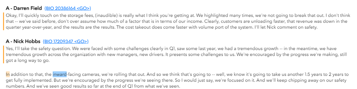 Joe Weisenthal On Twitter In The JB Hunt Earnings Call Yesterday The 