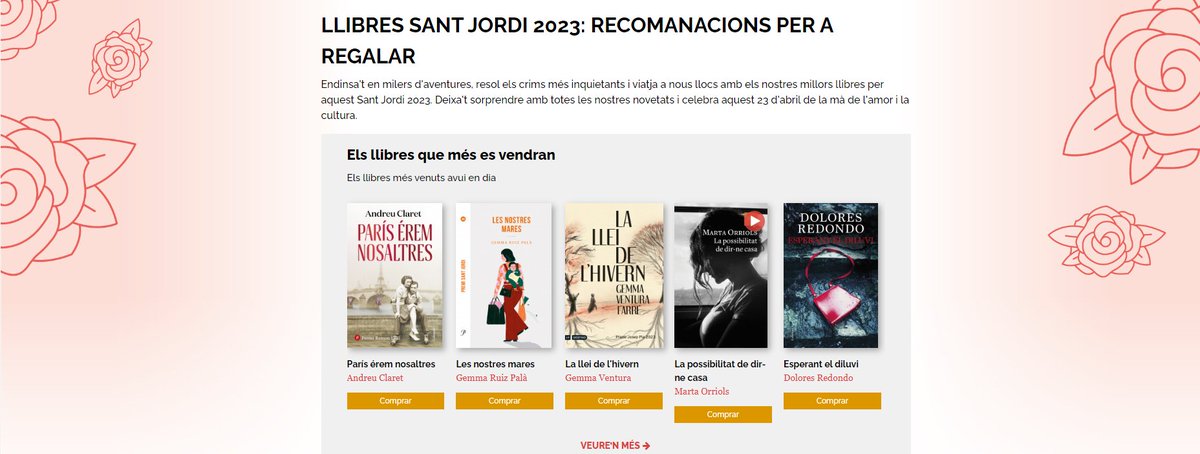 📖🌹 No et perdis les millors recomanacions per a regalar aquest #SantJordi!

🔗Les trobaràs a ow.ly/LQhI50NLqls

#SantJordi23 #CelebremLaLectura