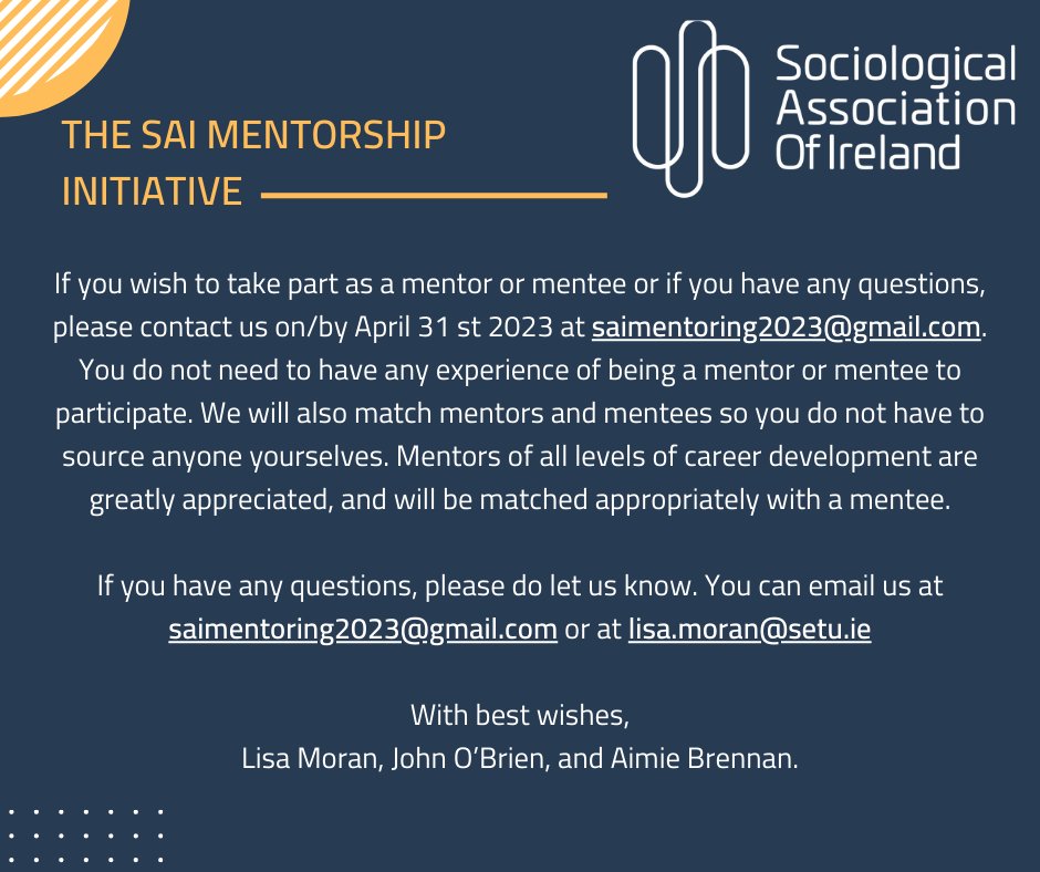 Exciting news! 🎉😱 SAI Mentorship Initiative Update 📢 After its amazing success last year, we've decided to run the SAI mentorship initiative again! Interested in this one-of-a-kind scheme? See below for more!