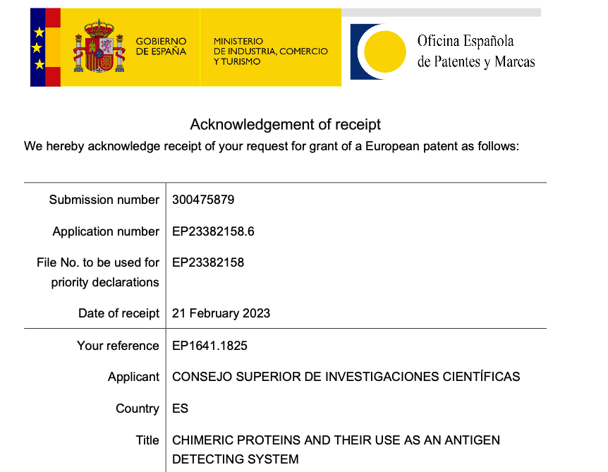 BIOCELLPHE (@biocellphe) on Twitter photo A patent application has recently been submitted by <a href="/CNB_CSIC/">Centro Nacional de Biotecnología (CSIC)</a> related to chimeric bacterial antigen receptor proteins that provide a basis for further developments in H2020 <a href="/BIOCELLPHE/">BIOCELLPHE</a>. Kudos to <a href="/lafdez_synbio/">Luis Ángel Fernández</a> ! A patent application has recently been submitted by <a href="/CNB_CSIC/">Centro Nacional de Biotecnología (CSIC)</a> related to chimeric bacterial antigen receptor proteins that provide a basis for further developments in H2020 <a href="/BIOCELLPHE/">BIOCELLPHE</a>. Kudos to <a href="/lafdez_synbio/">Luis Ángel Fernández</a> !