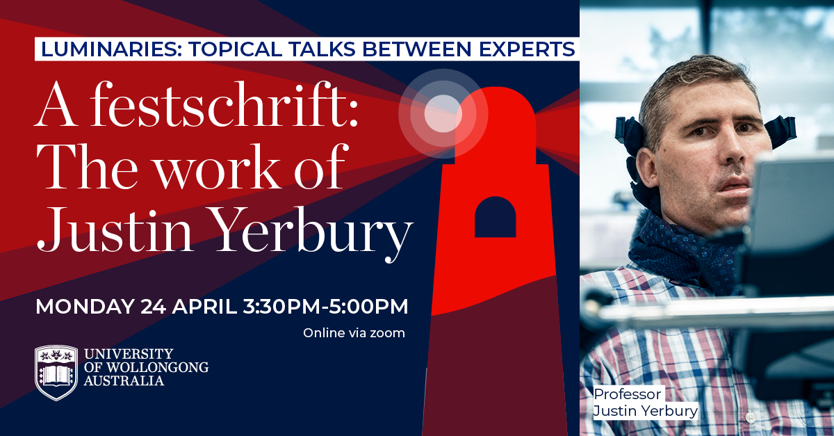 Celebrate the achievements of <a href="/jjyerbury/">Justin Yerbury AM</a> and discuss the future of #MND treatment in the next instalment of the UOW Luminaries webinar series. Register now. 👉  uow.to/3ZWatyw